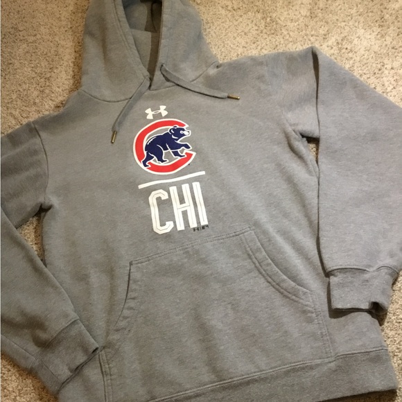 Under Armour | Shirts | Under Armour Chicago Cubs Hoodie | Poshmark